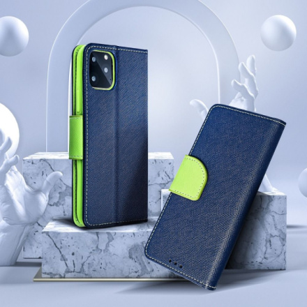 FANCY Book case for SAMSUNG A52 LTE / A52 5G / A52S navy/lime 441426