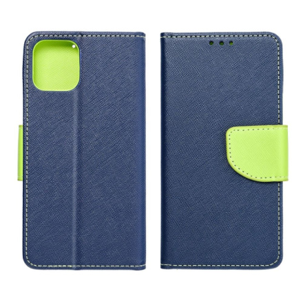 FANCY Book case for SAMSUNG A13 4G navy / lime 449393