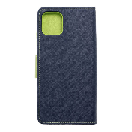 FANCY Book case for SAMSUNG A03 navy / lime 513534