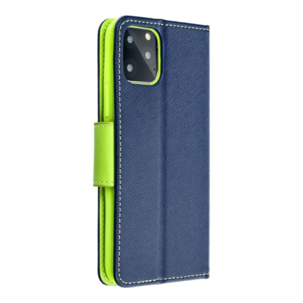 FANCY Book case for SAMSUNG A03 navy / lime 513534