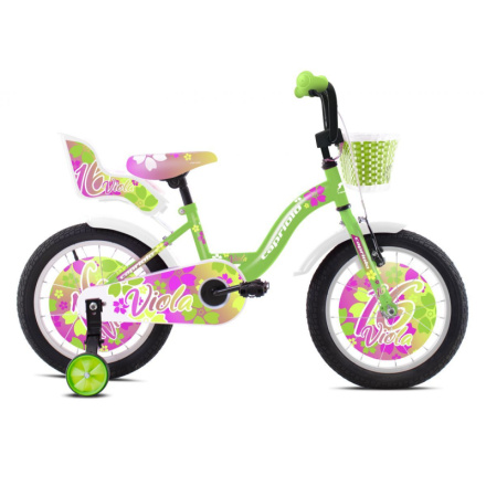 Dětské jízdní kolo Capriolo BMX 16" VIOLA růžovo-zelené, 921109-16, 2021
