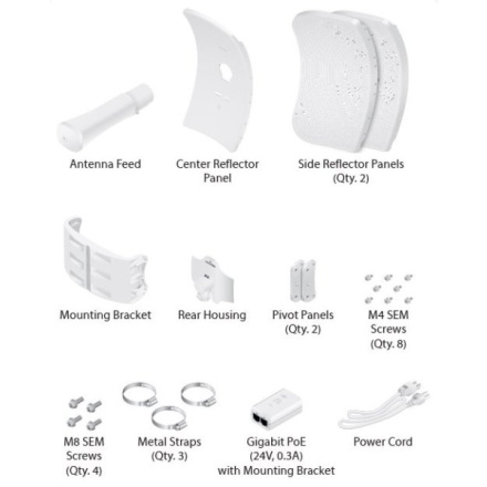 Venkovní jednotka Ubiquiti Networks LiteBeam 5AC Long-Range 26dBi, LBE-5AC-LR