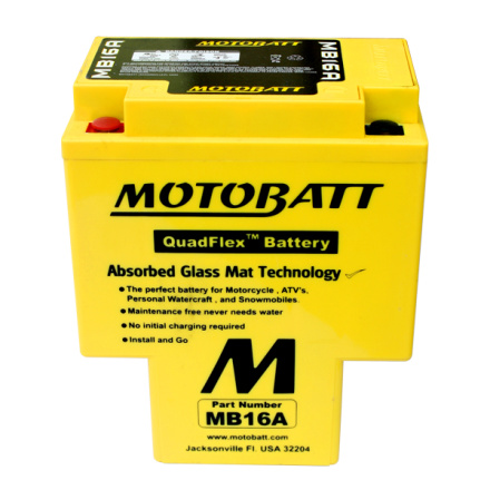 Baterie Motobatt MB16A 17,5Ah, 12V, 2 vývody , MB16A