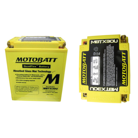Baterie Motobatt MBTX30U 34 Ah, 12 V, 4 vývody, MBTX30U