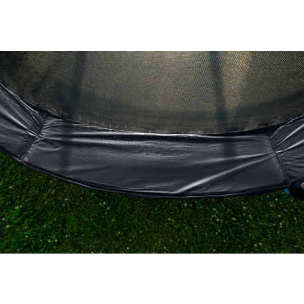 Trampolína G21 SpaceJump, 305 cm, černá, s ochrannou sítí + schůdky zdarma, G21-SPJBK305
