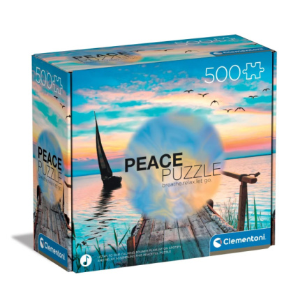 Puzzle Clementoni 500 dílků Peace - Peaceful Wind, 104935121