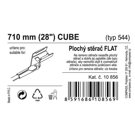 Stěrač FLAT BULK (CUBE) 28"/710mm, 10856