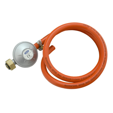 Plynový regulátor tlaku 30mbar EN16129 - sada 0,9m hadice, 13606