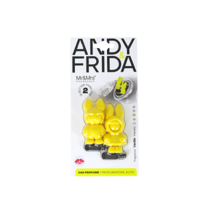 Osvěžovač Mr&Mrs Fragrance ANDY & FRIDA Vanilla Žlutý, amJANDFRI06