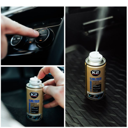 K2 Osvěžovač KLIMA FRESH 150 ml NEW CAR, amK222NC