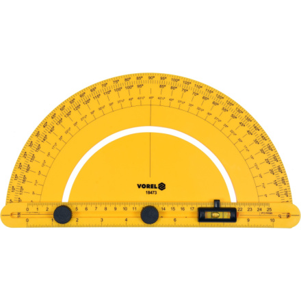 Úhloměr s vodováhou 250 mm, TO-18473
