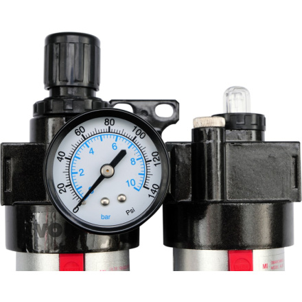 Regulátor tlaku vzduchu 1/2", 0-1MPa, s filtrem a přimazáváním, TO-81556