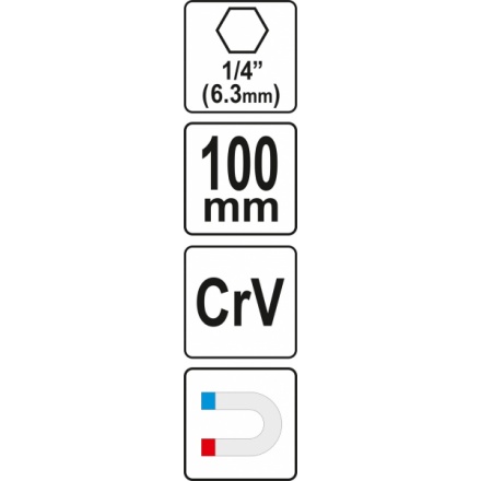 Úhlový adaptér 1/4", YT-04635