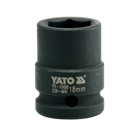 Nástavec 1/2" rázový šestihranný 18 mm CrMo, YT-1008