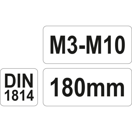 Vratidlo pro závitníky M3 - M10, YT-2996