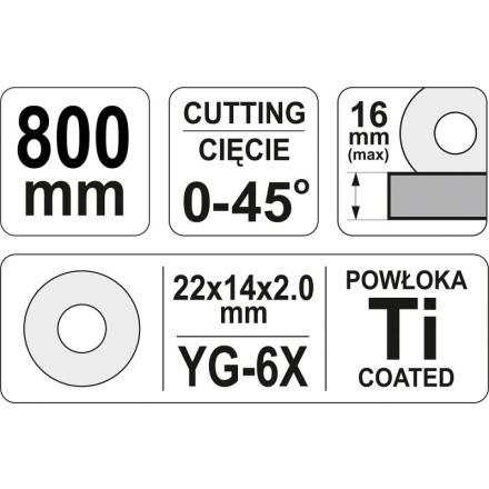 Řezačka na obklady 800 mm, YT-3708