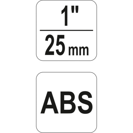 Šroubení 1", 25mm, ABS, YT-99813