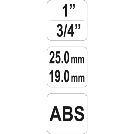 Rychlospojka hadicová třístranná s 2 uzávěry, ABS, YT-99848