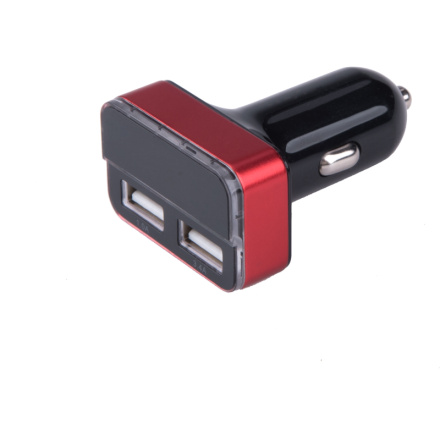 nabíječka USB do auta, 12/24V, 2xUSB, měřič, 3,4A, 17W 42084