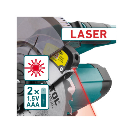 pila pokosová 185mm aku s laserem SHARE20V, BRUSHLESS, 20V Li-ion, 2000mAh 8791826