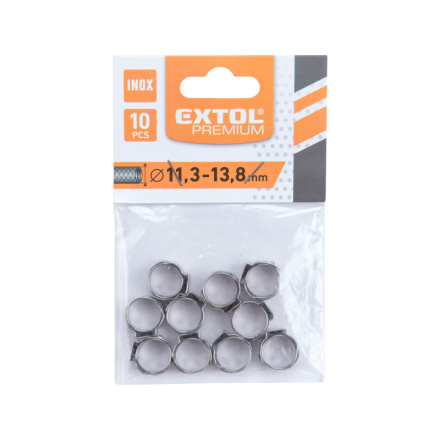 spona na hadici, 10ks, ⌀13,8mm, INOX 8865171