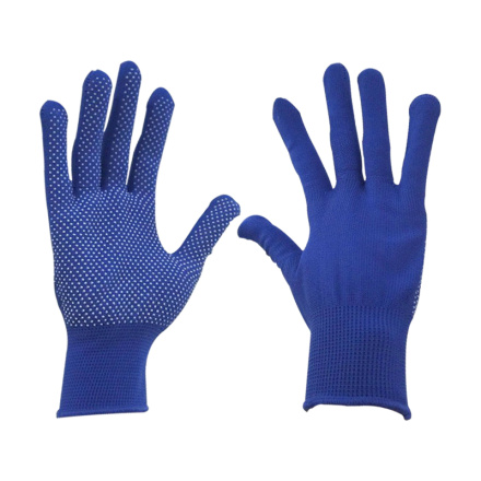 rukavice z polyesteru s PVC terčíky na dlani, velikost 9" 99714