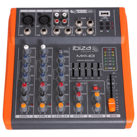 MX401 Ibiza Sound analogový mix. pult 06-1-1018
