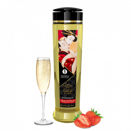 Shunga - Massage Oil Romance Strawberries & Champagne, 271208