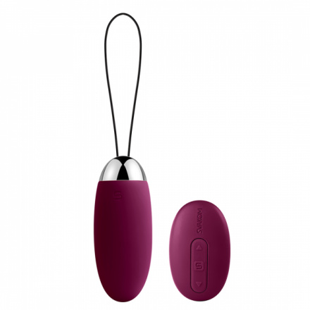 Vibrační vajíčko Svakom - Elva Vibrating Egg Violet, Červená, E26562