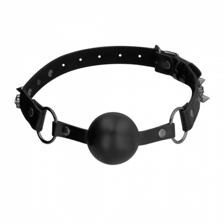 Roubík Skulls and Bones - Silicone Ball Gag - Black, OU297BLK