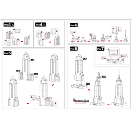 METAL EARTH 3D puzzle Empire State Building (ICONX) 110415