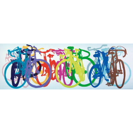 HEYE Panoramatické puzzle Bike Art: Barevná řada 1000 dílků 115490