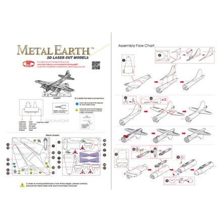 METAL EARTH 3D puzzle Bombardér B-17 115536
