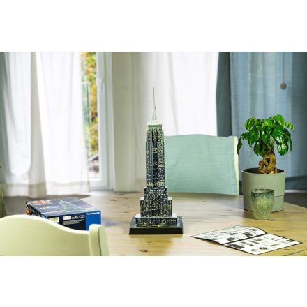 RAVENSBURGER Svítící 3D puzzle Noční edice Chrysler Building 216 dílků 116116