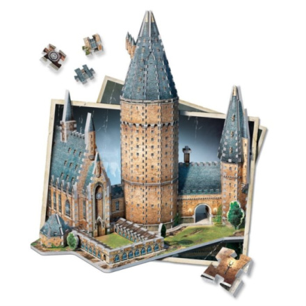 WREBBIT 3D puzzle Harry Potter: Bradavice, Velká síň 850 dílků 116135