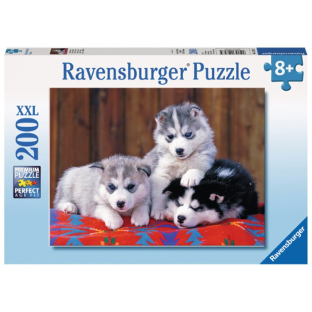 RAVENSBURGER Puzzle Štěňata husky XXL 200 dílků 116148