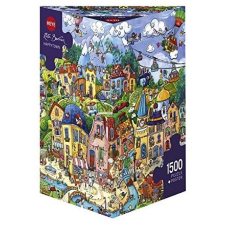 HEYE Puzzle Veselé městečko 1500 dílků 116292