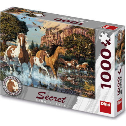 DINO Puzzle Secret Collection: Koně 1000 dílků 117290