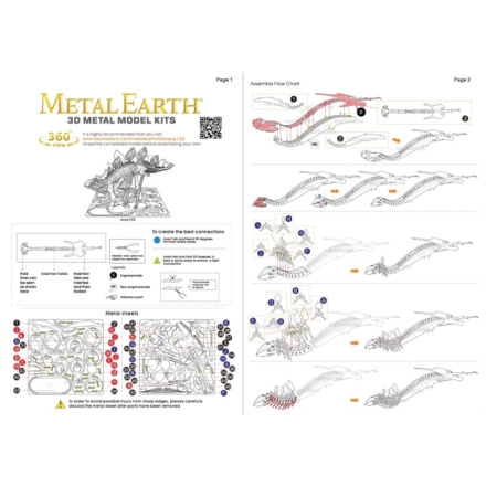 METAL EARTH 3D puzzle Stegosaurus 117363