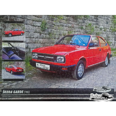 RETRO-AUTA Puzzle č. 16 Škoda Garde (1983) 500 dílků 117438