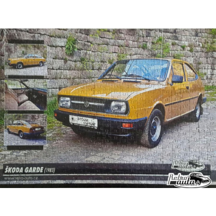 RETRO-AUTA Puzzle č. 20 Škoda Garde (1983) 500 dílků 117442