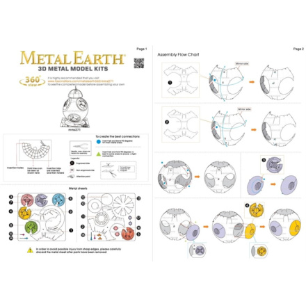 METAL EARTH 3D puzzle Star Wars: BB-8 117978