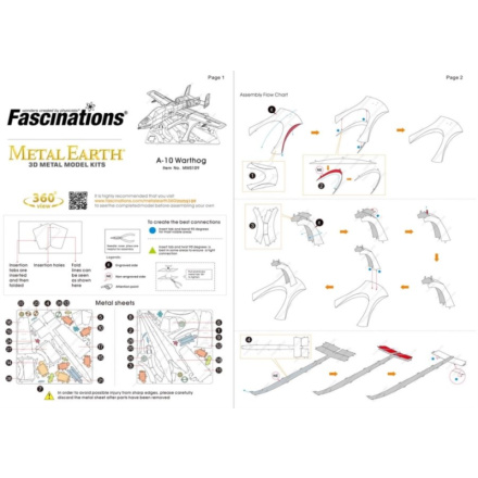 METAL EARTH 3D puzzle Stíhací letoun A-10 Warthog 118191