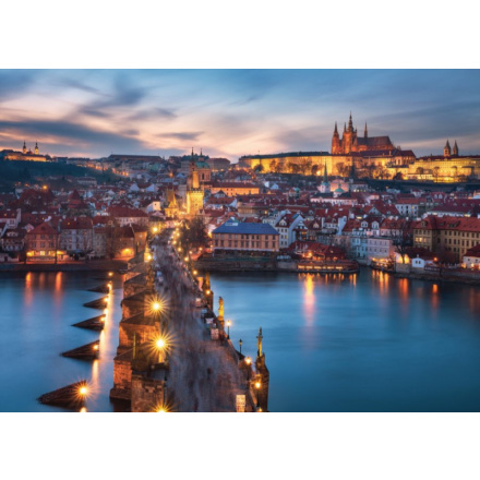 RAVENSBURGER Puzzle Česká kolekce: Praha v noci 1000 dílků 118496