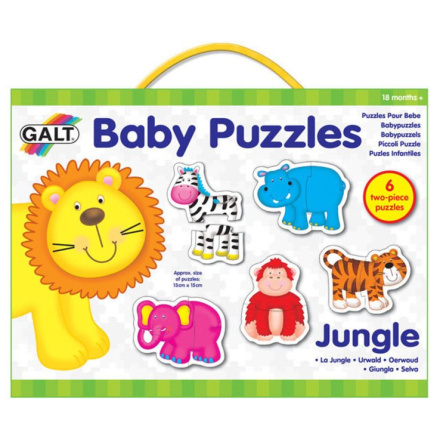 GALT Baby puzzle Džungle 6x2 dílky 118552