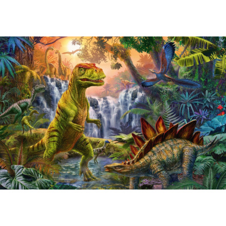 SCHMIDT Puzzle Dinosauři 4v1 v plechovém kufříku (60,60,100,100 dílků) 118684