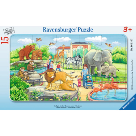RAVENSBURGER Puzzle Návštěva ZOO 15 dílků 118998