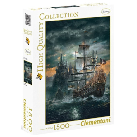 CLEMENTONI Puzzle Pirátská loď 1500 dílků 119229