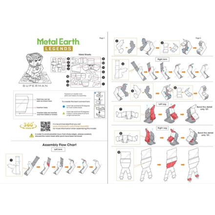 METAL EARTH 3D puzzle Justice League: Superman figurka 120078