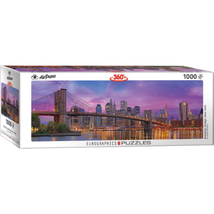 EUROGRAPHICS Panoramatické puzzle Brooklynský most, New York 1000 dílků 120222